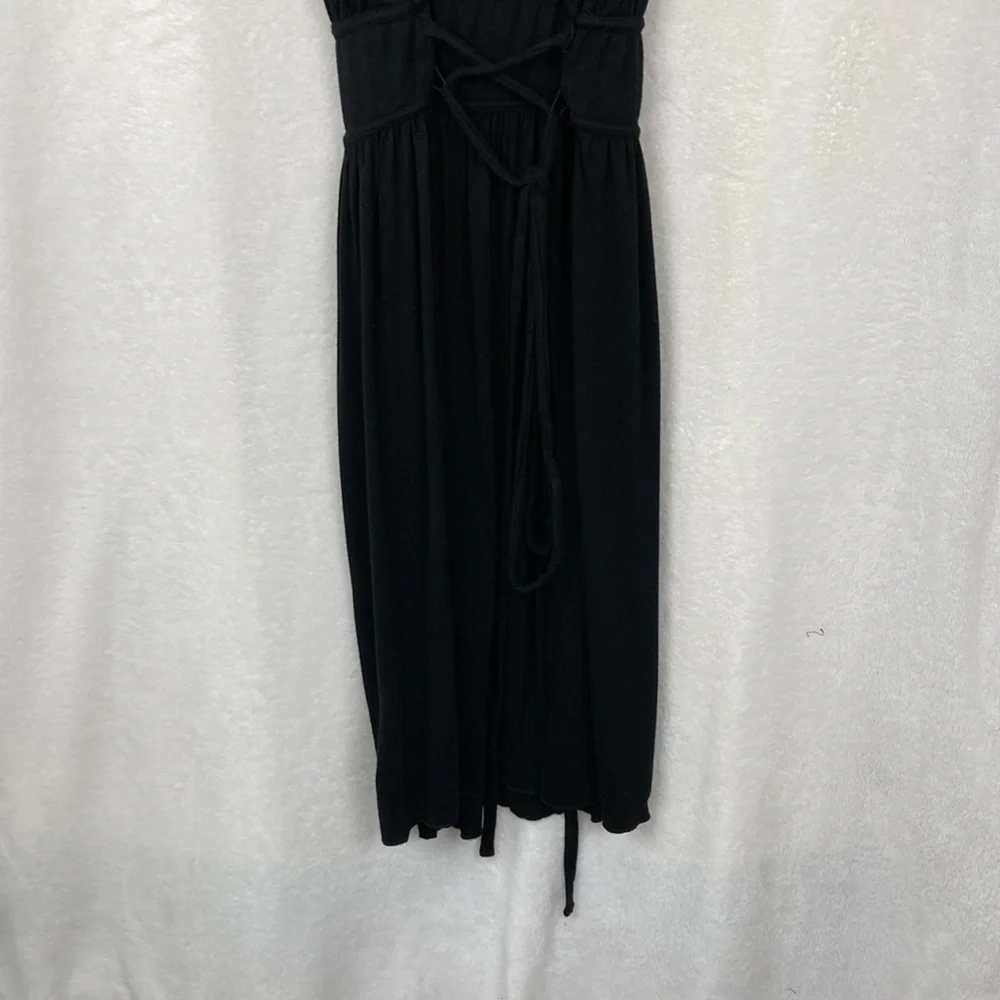 Converse Women’s Black Sleeveless Gladiator Style Lace Back Dress sz Large